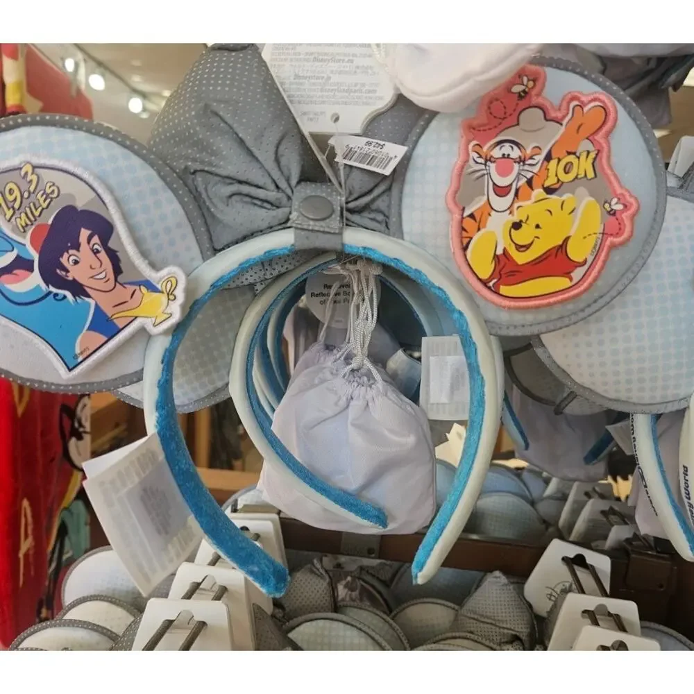 RunDisney Springtime Surprise Ear Headband with Removable Bow and Patches NWT